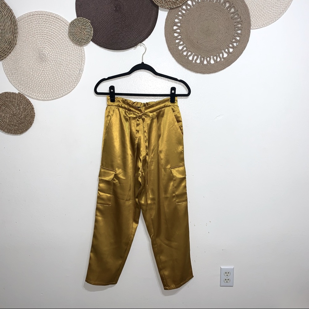 Gold Cargo Trousers